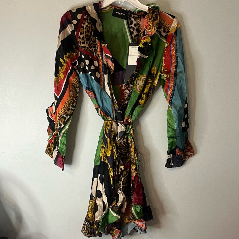 NWT Kooples Silk Dress Very hard to photograph. This is a gorgeous dress Size S